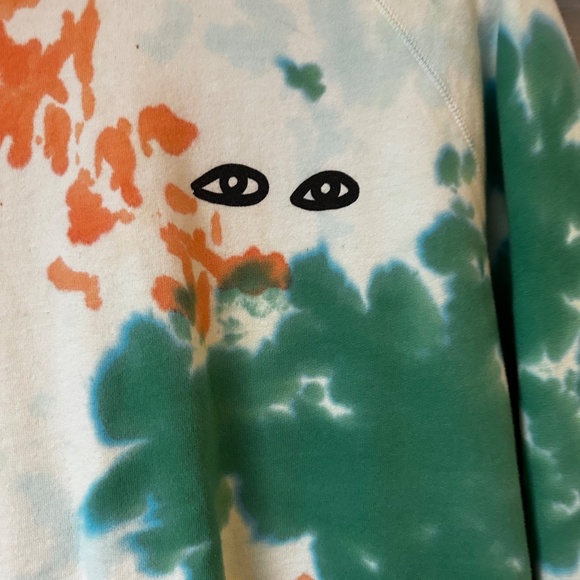 Clare V Tie Dyed Eyes Sweatshirt Size M - Picture 3 of 6